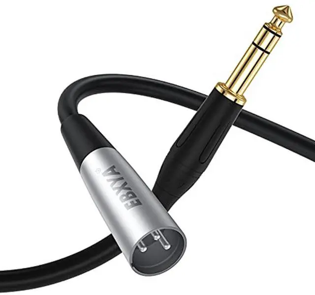 Alt view image 4 of 7 - EBXYA 1/4" TRS to XLR Male Balanced Mic Microphone Cable 6ft, XLR to 6.35 Jack, 2 Packs,Microphone and speaker system,Connect Devices, Live Sound,,applicable to microphones, cameras, sound cards, and