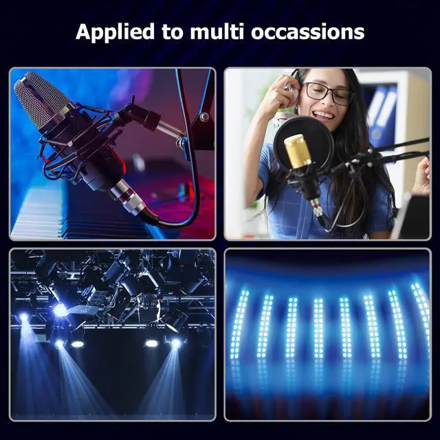Alt view image 2 of 7 - EBXYA XLR Cable 3ft 10 Color Packs- XLR Male to Female, Microphone Stage Patch Cords,10PCS