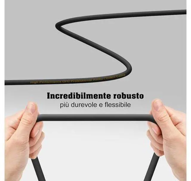 Alt view image 5 of 5 - EBXYA 1/4 to XLR Cable - 6.35mm TRS Plug to Balanced 3-pin Female XLR Microphone Cable, 6ft 2 Pack