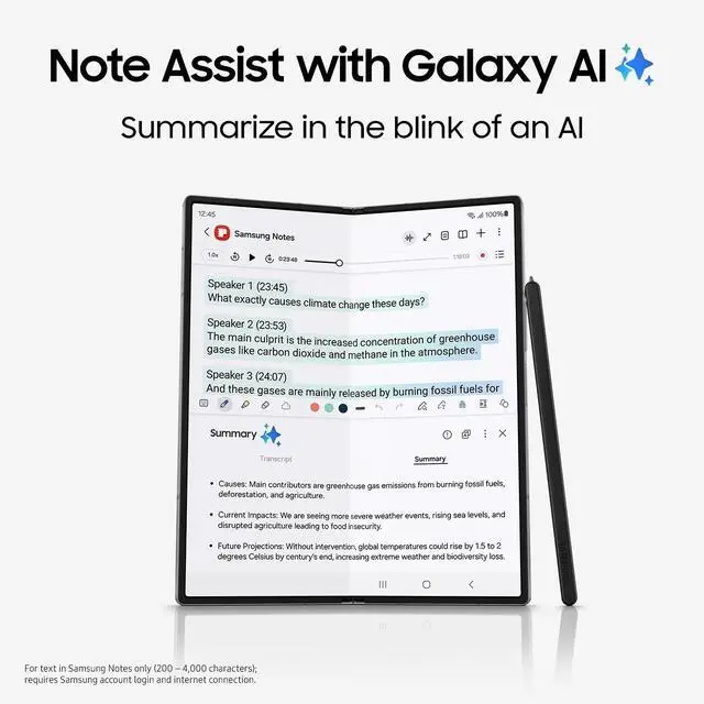 Alt view image 12 of 15 - SAMSUNG Galaxy Z Fold 6 AI Cell Phone, 512GB Unlocked Android Smartphone, Circle to Search, Handsfree Live Interpreter, AI Photo Edits, Large Screen, 2024