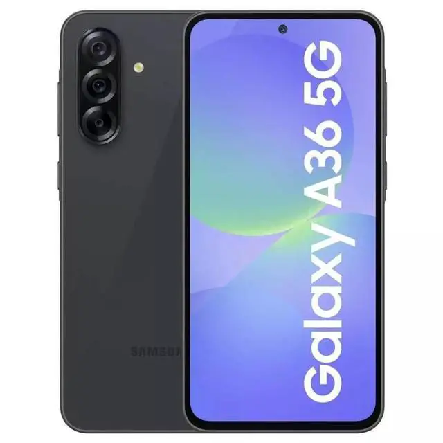 Main image of Samsung Galaxy A36 5G 128GB 8GB RAM, Android Smartphone, Latin Version, Dual Sim, Unlocked - Awesome Black