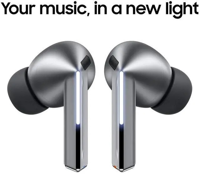 Alt view image 2 of 7 - Samsung Galaxy Buds3 Pro, In-Ear Noise Cancelling True Wireless Earbuds with Charging Case, Brand New (International Version) - Silver