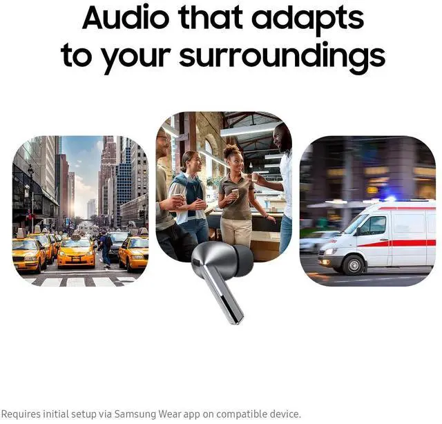 Alt view image 3 of 7 - Samsung Galaxy Buds3 Pro, In-Ear Noise Cancelling True Wireless Earbuds with Charging Case, Brand New (International Version) - Silver