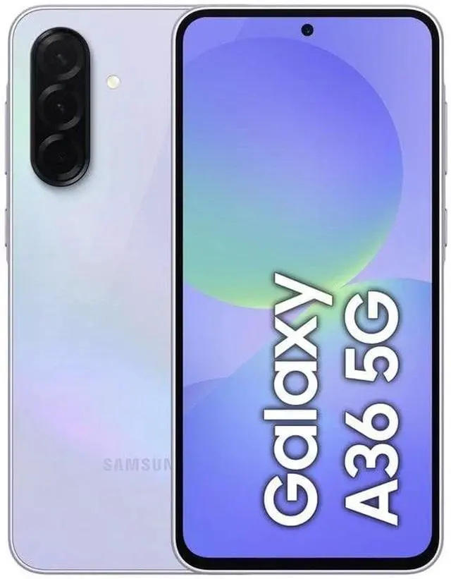 Main image of Samsung Galaxy A36 5G AI, 256GB 8GB RAM, Android Smartphone, Latin Version, Dual Sim, Unlocked, New  (International Version) - Awesome Lavender