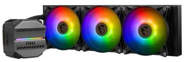 Alt view image 2 of 5 - MSI MAG CORELIQUID M360 all-in-one liquid CPU Cooler 360mm Radiator, 3*120mm ARGB Fans, Compatible with Intel LGA1700, 1200 and AM5, AM4 socket