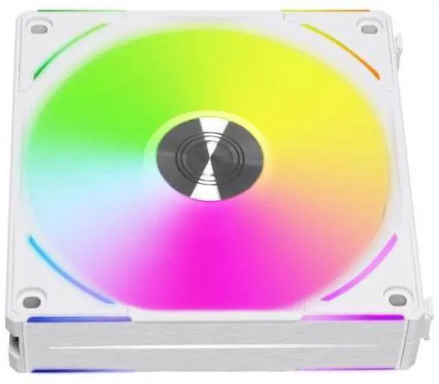 Alt view image 5 of 7 - LIAN LI UNI Fan AL120 V2 RGB White 3x 120mm Fan Pack with Controller