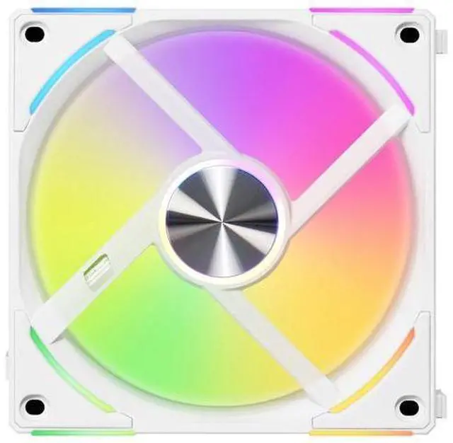 Alt view image 6 of 7 - LIAN LI UNI Fan AL120 V2 RGB White 3x 120mm Fan Pack with Controller