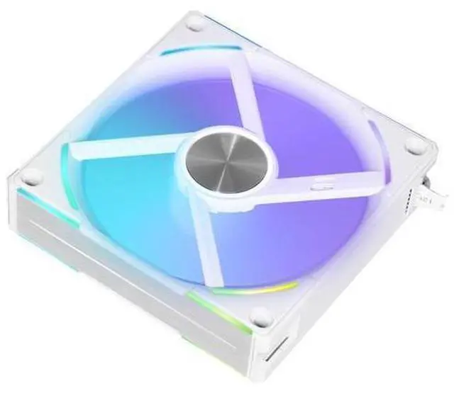 Alt view image 7 of 7 - LIAN LI UNI Fan AL120 V2 RGB White 3x 120mm Fan Pack with Controller