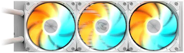 Main image of GIGABYTE AERO 360 liquid CPU Cooler, 360mm Radiator with 3x 120mm low noise ARGB Fans, compatible with Intel LGA 1851, 1700, 115X, 1200, and AMD AM5, AM4