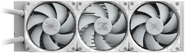 Alt view image 2 of 5 - GIGABYTE AERO 360 liquid CPU Cooler, 360mm Radiator with 3x 120mm low noise ARGB Fans, compatible with Intel LGA 1851, 1700, 115X, 1200, and AMD AM5, AM4