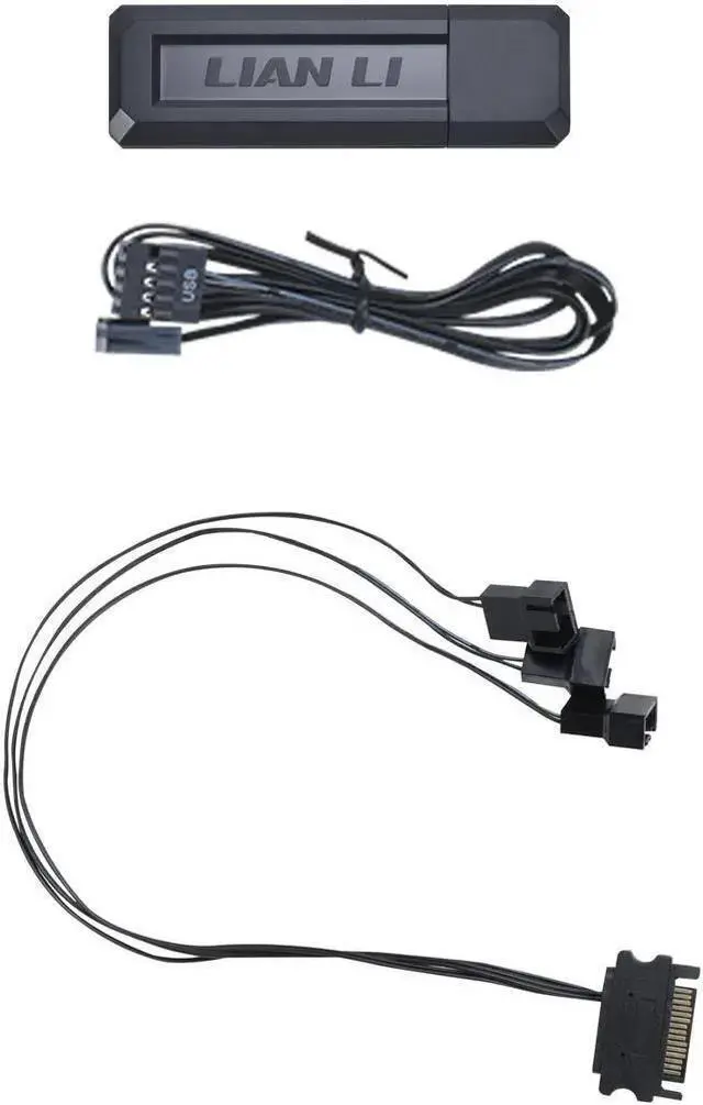 Alt view image 2 of 4 - LIAN-LI Wireless Controller Kit Black Color, for SL Wireless, TL Wireless & Strimer Wireless with PWM SATA Cable
