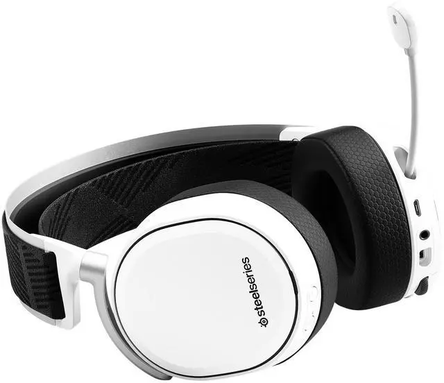 Alt view image 3 of 3 - SteelSeries  Arctis Pro Wireless Gaming Headset - Lossless High Fidelity Wireless + Bluetooth - PlayStation 4 & PC - WHITE