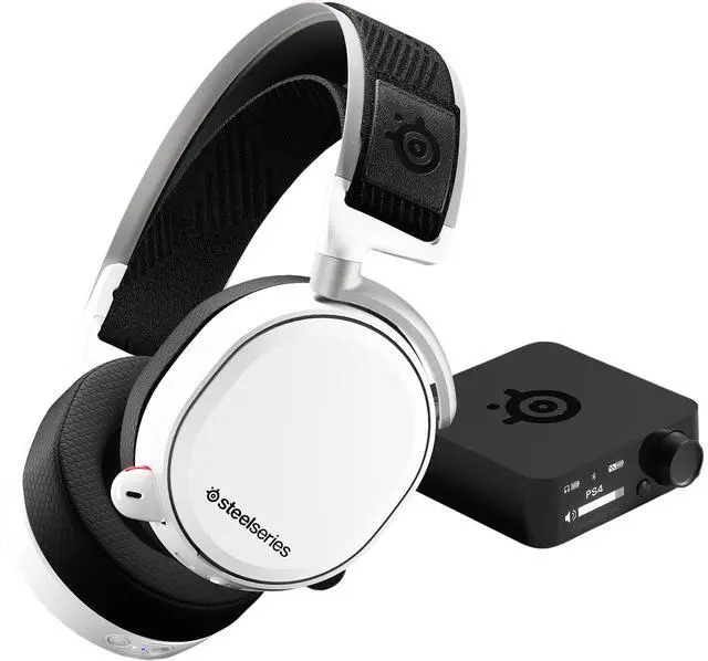 Main image of SteelSeries  Arctis Pro Wireless Gaming Headset - Lossless High Fidelity Wireless + Bluetooth - PlayStation 4 & PC - WHITE
