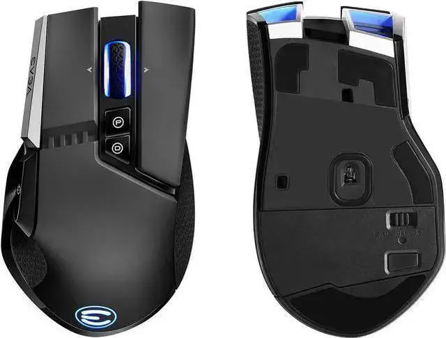 Alt view image 2 of 5 - EVGA X20 Gaming Mouse, Wireless, Black, Customizable, 16,000 DPI, 5 Profiles, 10 Buttons, Ergonomic 903-T1-20BK-KR