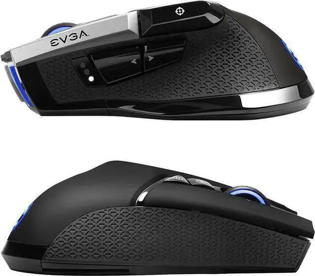 Alt view image 3 of 5 - EVGA X20 Gaming Mouse, Wireless, Black, Customizable, 16,000 DPI, 5 Profiles, 10 Buttons, Ergonomic 903-T1-20BK-KR