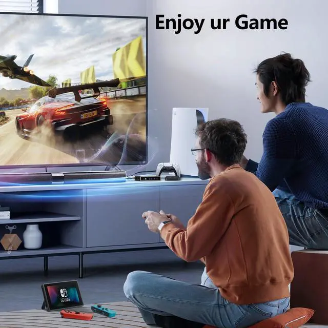 Alt view image 6 of 7 - Mrocioa Hdmi Splitter,Mrocioa 4K 60hz 3 Ports Hdmi switch box with IR Remote Control