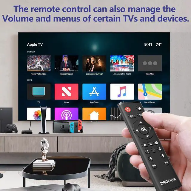 Alt view image 4 of 7 - Mrocioa HDMI 2.1 Switch 8k@60hz Hdmi Splitter, Aluminum ARC HDMI Switcher 3 in 1 Out with IR Remote