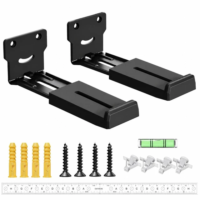 Main image of Universal Soundbar Wall Mount Bracket, Sound bar shelf,Adjustable 4-7.3 in, Dolby Atmos Compatible,66 lb