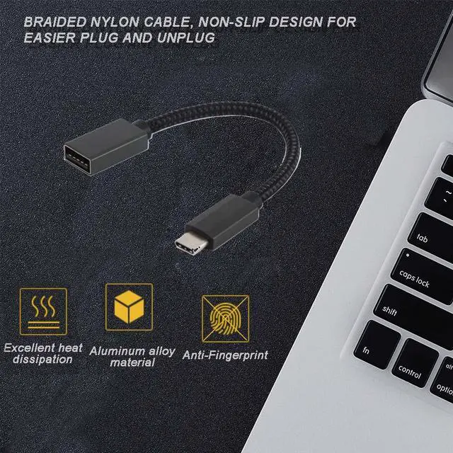 Alt view image 3 of 6 - Mrocioa USB C to USB Adapter 2Pack, USB C to USB3.0 Female Adapter, OTG Cable Thunderbolt Compatible for MacBook Pro/Air, iPhone 15/16, S23/24, Laptops, Tablets