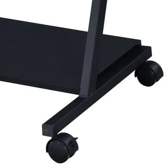 Alt view image 4 of 5 - OZwest Black Gaming Desk with Keyboard Tray