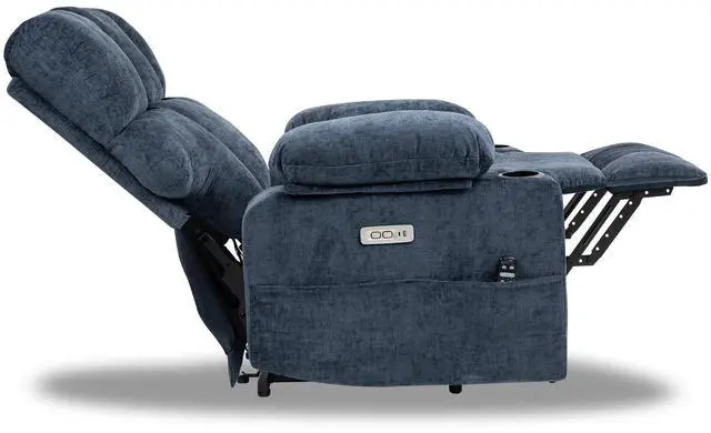 Alt view image 7 of 7 - Arboyn Large Power Lift Recliner Chair Sofa with Massage and Heat for Elderly People, Timer Function, Infinite Position, Cup Holders, Side Pockets, Dual USB Ports(Blue)
