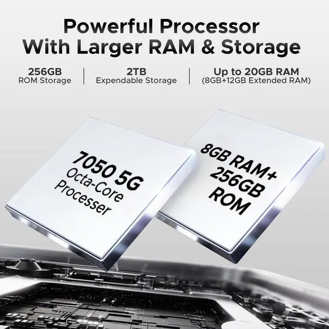 Alt view image 3 of 7 - DOOGEE Fire 6 Max(2025) 5G Rugged Smartphone with Thermal Image Camera,20800mAh/33W Fast,6.72" FHD+ 120Hz IPS Screen,120LM Flashlight Rugged Phone,256GB/TF 2TB,50MP,Android 14,IP68 Waterproof Phone