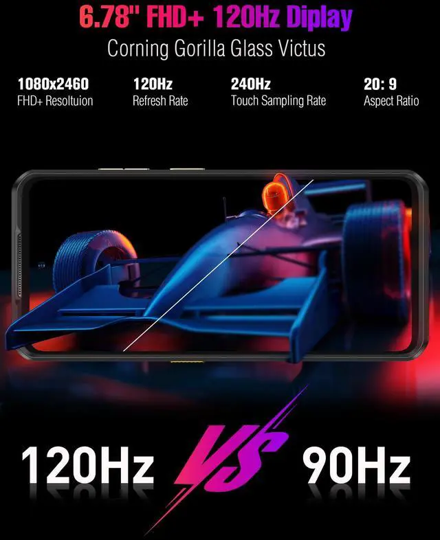 Alt view image 7 of 7 - Ulefone Armor 25T Pro & Case 5G Rugged Phone, Thermal Imaging 64MP+50MP Camera, 12GB+256GB MTK Dimensity 6300, 6500mAh(33W), 30W Wireless Charging, 6.78" FHD+ 120Hz Corning Gorilla Screen, Android 14