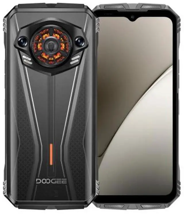Main image of DOOGEE S Punk Pro, Side Fingerprint, 20(8+12)GB+512GB, 6.6 inch Android 14 Unisoc T7280 Octa Core, Network: 4G, OTG, NFC (Black Silver)