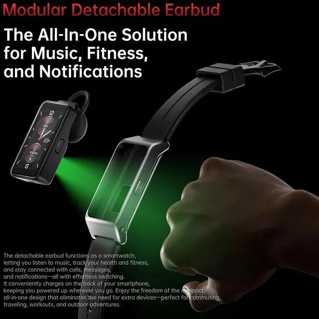 Alt view image 3 of 7 - Oukitel WP300 Modular Earbud Light Rugged Phone 16000mAh 36GB(12+24)GB+512GB 6.78" FHD 120Hz 108MP Cell phone