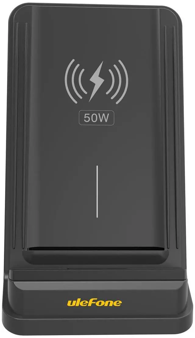 Alt view image 2 of 6 - Ulefone WCS01 50W Wireless Charger, 50W Max Fast Wireless Charging Stand, Fast Charge Compatible with Ulefone Armor 23/25/27/28 Series(No AC Adapter)