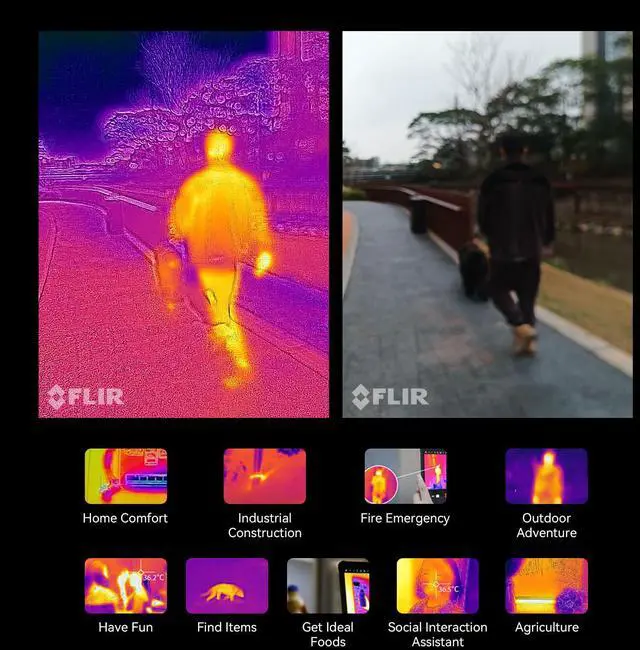 Alt view image 2 of 7 - Blackview BL9000 Pro 5G Rugged Smartphone Unlocked (FLIR Thermal Imaging Camera), 36GB +512GB, Android 14, 50MP+50MP Camera, 120Hz 6.78"FHD+, Dual 5G SIM Rugged Phones, IP68/IP69K, 120W/NFC/WiFi 6/GPS