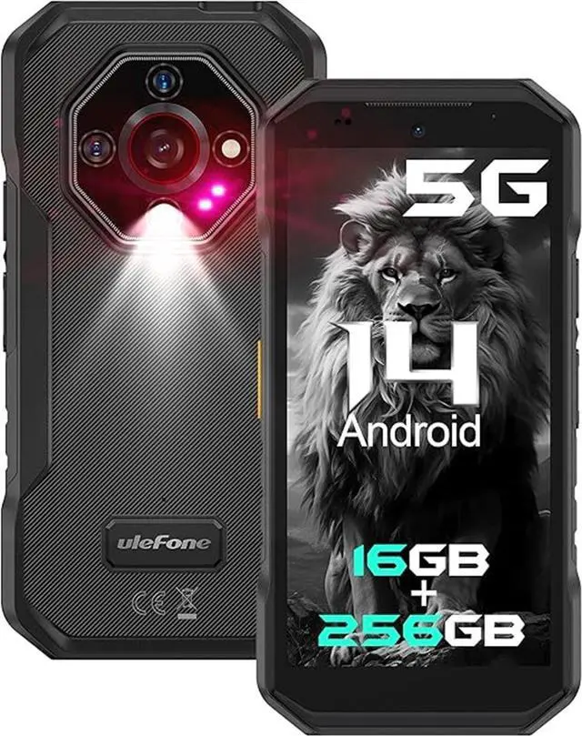 Main image of Ulefone Armor X32 Pro 5G Rugged Phone, MTK Dimensity 6300, 16+256GB, Android 14, Widevine L1, 64MP/25MP Night Vision, Dedicated Glare Flashlight, 5G WiFi Hotspot, 5.65 90Hz, 5500mAh, NFC/GPS
