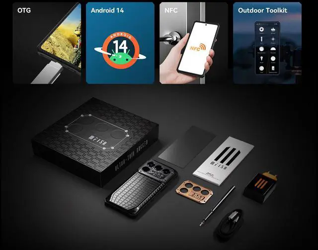 Alt view image 7 of 7 - IIIF150 Raptor 5G, Dual Back Cameras, 32GB+512GB, Fingerprint Identification, Thermal Imaging 6.78 inch Android 14.0 MediaTek MT6877TT FHD+ 120Hz AMOLED Octa Core, NFC, OTG