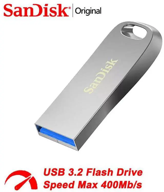 Main image of SanDisk 128GB Ultra Luxe USB 3.2 Gen 1 Flash Drive, Speed Up to 400MB/s (SDCZ74-128G) 128GB