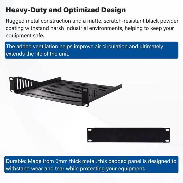 Alt view image 3 of 6 - 52Pi T0 Rackmount, DeskPi 10 Inch 4U Server Cabinet for Network, Servers, Audio, and Video Equipment