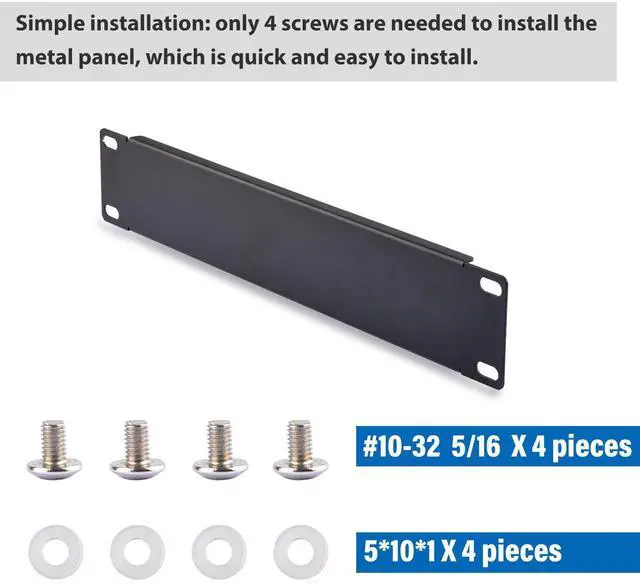 Alt view image 4 of 4 - 52Pi 1U Blank Panel, 10 inch Rack Accessories for DeskPi Rackmate T0/T1/T2 Server Cabinets