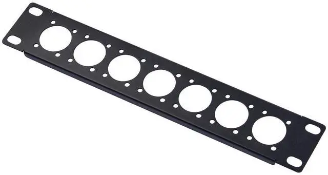 Main image of 52Pi 1U D-type Patch Panel Rack Mount, 10 inch 7D Rackmate XLR HDMI AV RJ45 for DeskPi Rackmate T0/T1/T2 Server Cabinets