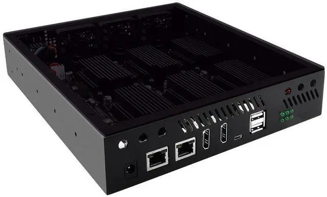Alt view image 2 of 7 - 52Pi ITX Case with Fan for Deskpi Super6c Raspberry Pi CM5/CM4 Cluster Mini-ITX board