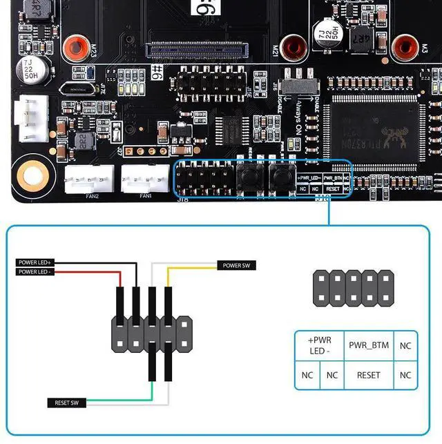 Alt view image 7 of 7 - 52Pi ITX Case with Fan for Deskpi Super6c Raspberry Pi CM5/CM4 Cluster Mini-ITX board