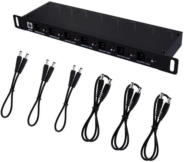 Main image of 52Pi DC PDU Lite 7-CH 0.5U Rack-Mount Power Distribution Unit for DeskPi Rackmate T0/T1/T2 10 Inch Server Cabinets