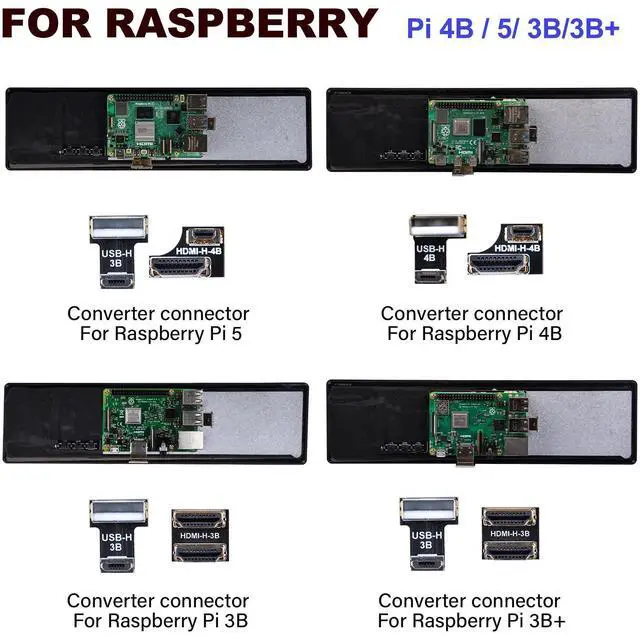 Alt view image 4 of 7 - 52Pi 11.26" Portable Monitor, HDR Gaming Monitor for Raspberry Pi 5, 1920X440 Capacitive Touch Screen for Raspberry Pi 4B/3B+/3B, with Mounting Holes to Install Pi Board
