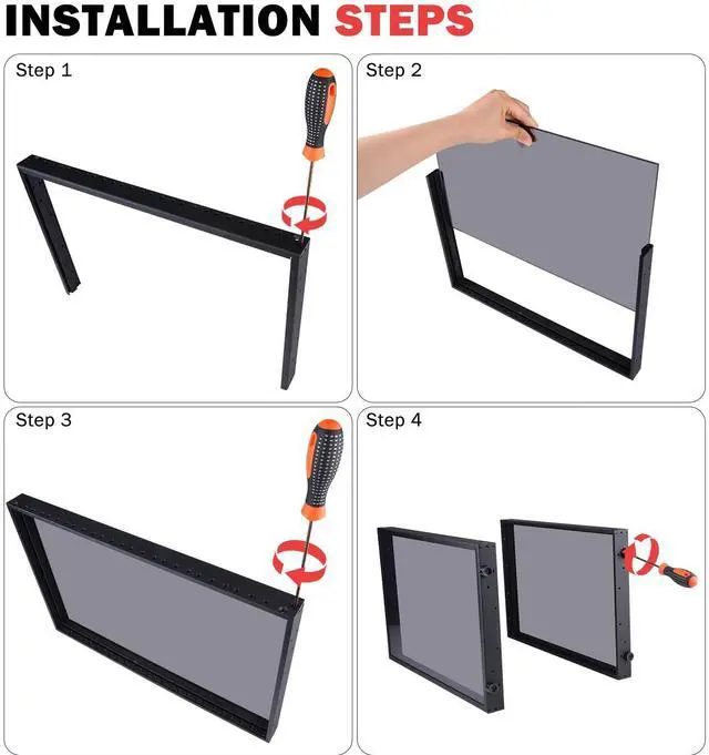 Alt view image 5 of 7 - 52Pi T1-Plus RackMount, 8U Server Rack DeskPi 10" Server Cabinet for Network, Servers, A/V Equipment, 10.23inch/260mm Depth (Black)