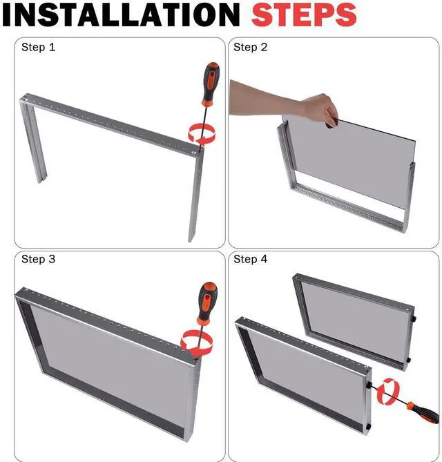 Alt view image 5 of 7 - 52Pi T1-Plus RackMount, 8U Server Rack DeskPi 10" Server Cabinet for Network, Servers, Audio, and Video Equipment, 10.23inch/260mm Depth (Silver)