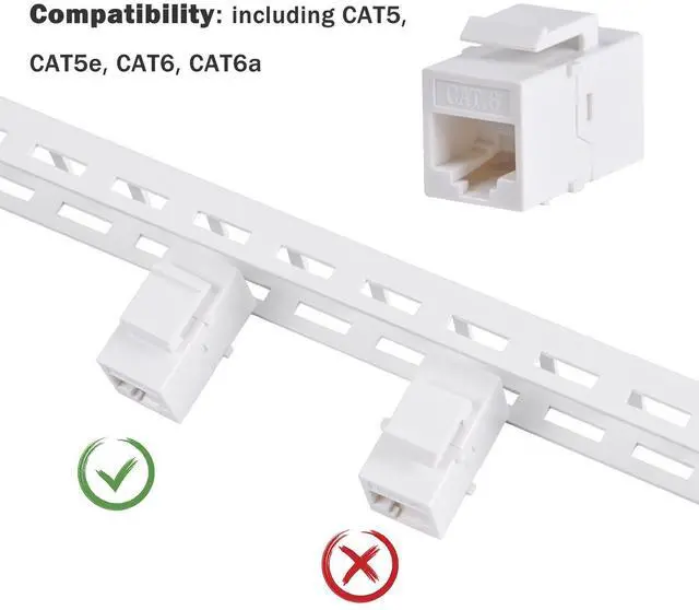 Alt view image 4 of 7 - 52Pi 12 Port Cable Management Rack, 10 inch 0.5U Blank Keystone Patch Panel for DeskPi RackMate T0/T1/T2/T0 Plus/T1 Plus Service Cabinets (White)