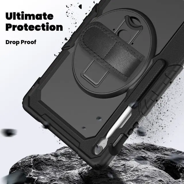 Alt view image 2 of 7 - WERLEO Case for Samsung Galaxy Tab Galaxy Tab S10 FE Plus 13.1 inch 2025 SM-X620/X626B/X626, Shockproof Protective Case with Screen Protector, Stand, Hand/Shoulder Strap Pen Holder,Stylus Pen