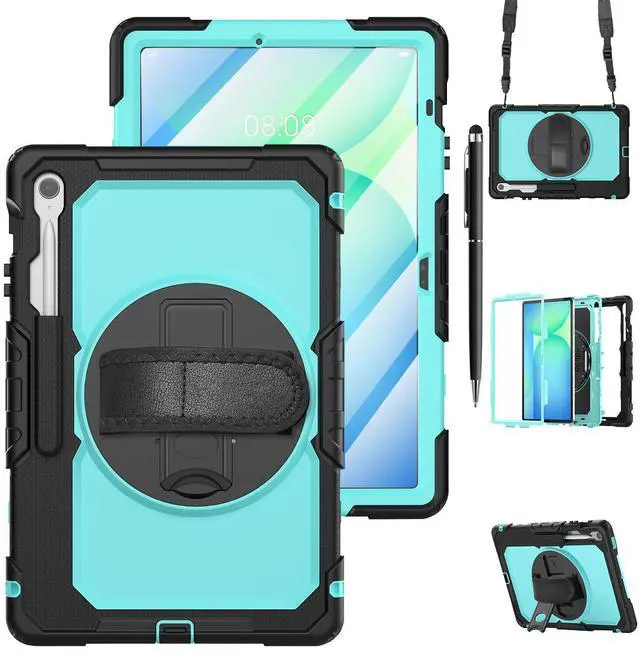 Main image of WERLEO Case for Samsung Galaxy Tab Galaxy Tab S10 FE Plus 13.1 inch 2025 SM-X620/X626B/X626, Shockproof Protective Case with Screen Protector, Stand, Hand/Shoulder Strap Pen Holder,Stylus Pen