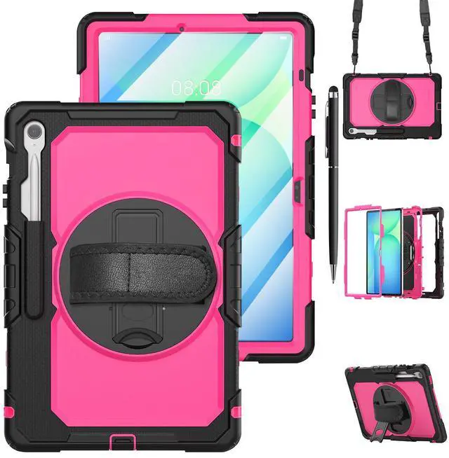 Main image of WERLEO Case for Samsung Galaxy Tab Galaxy Tab S10 FE Plus 13.1 inch 2025 SM-X620/X626B/X626, Shockproof Protective Case with Screen Protector, Stand, Hand/Shoulder Strap Pen Holder,Stylus Pen