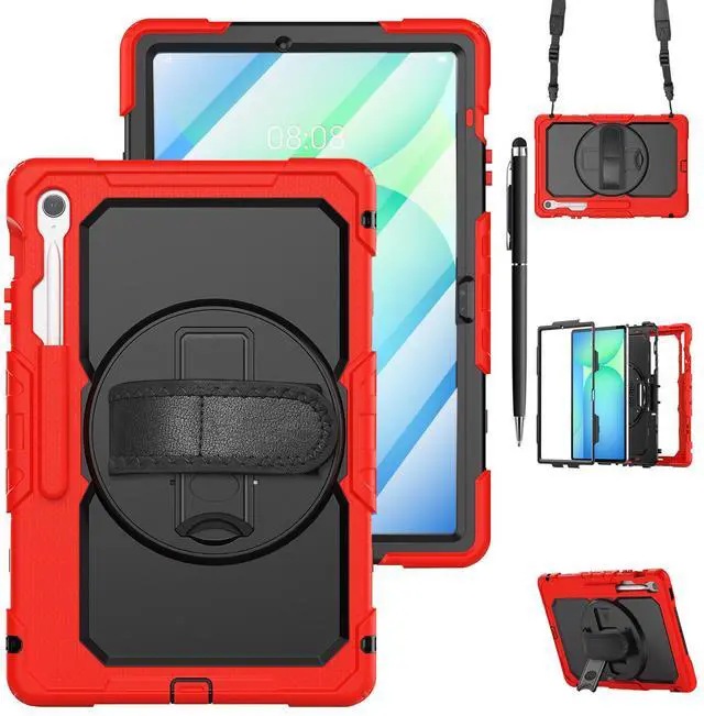 Main image of WERLEO Case for Samsung Galaxy Tab Galaxy Tab S10 FE Plus 13.1 inch 2025 SM-X620/X626B/X626, Shockproof Protective Case with Screen Protector, Stand, Hand/Shoulder Strap Pen Holder,Stylus Pen