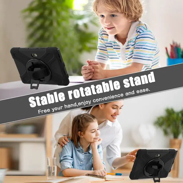 Alt view image 2 of 7 - WERLEO Case for Samsung Galaxy Tab Active5 Pro 2025 / Active4 Pro 2022 / Active Pro 2019 10.1" Shockproof Drop Protection Cover with Screen Protector Pencil Holder Stand Shoulder Strap Stylus Pen