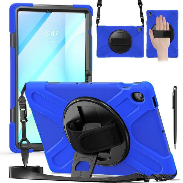 Main image of WERLEO Case for Samsung Galaxy Tab S10 FE Plus 13.1 inch 2025 SM-X620/X626B/X626, Shockproof Protective Cover with Screen Protector, Stand, Hand/Shoulder Strap Pen Holder,Stylus Pen Blue